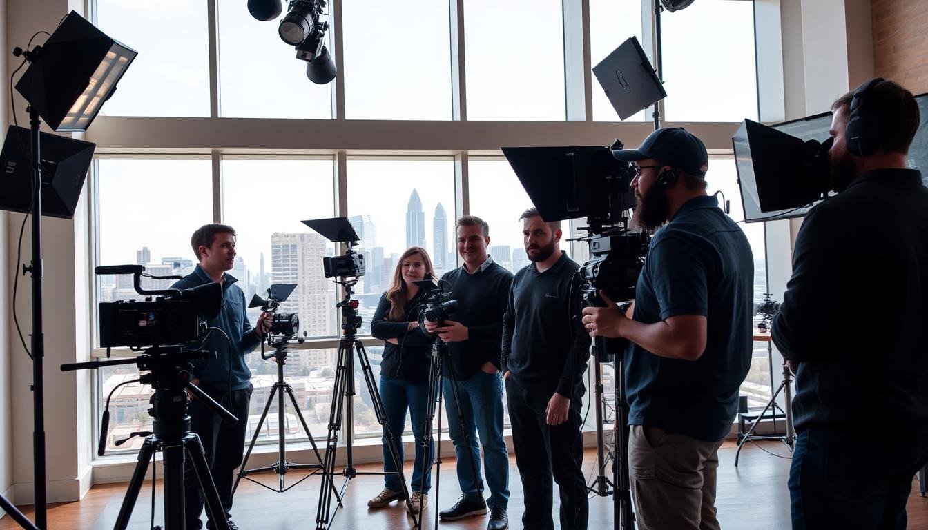 Charlotte video production team with professional equipment Charlotte video production team with professional equipment