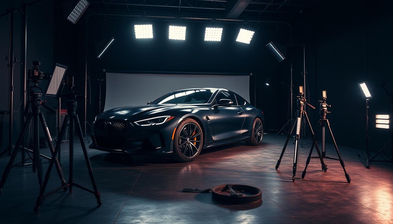 professional car photography process