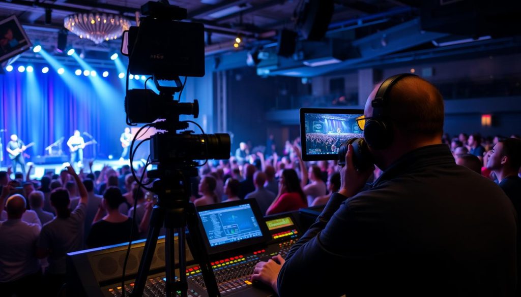 Concert live streaming production in Charlotte music venue Concert live streaming production in Charlotte music venue