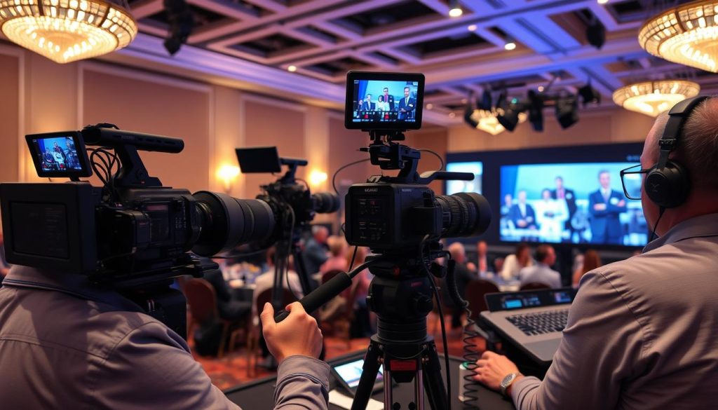 Corporate live streaming service in Charlotte with multiple camera setup Corporate live streaming service in Charlotte with multiple camera setup