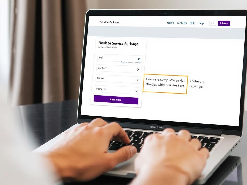 Customer booking a standard package that includes complementary drone service Customer booking a standard package that includes complementary drone service
