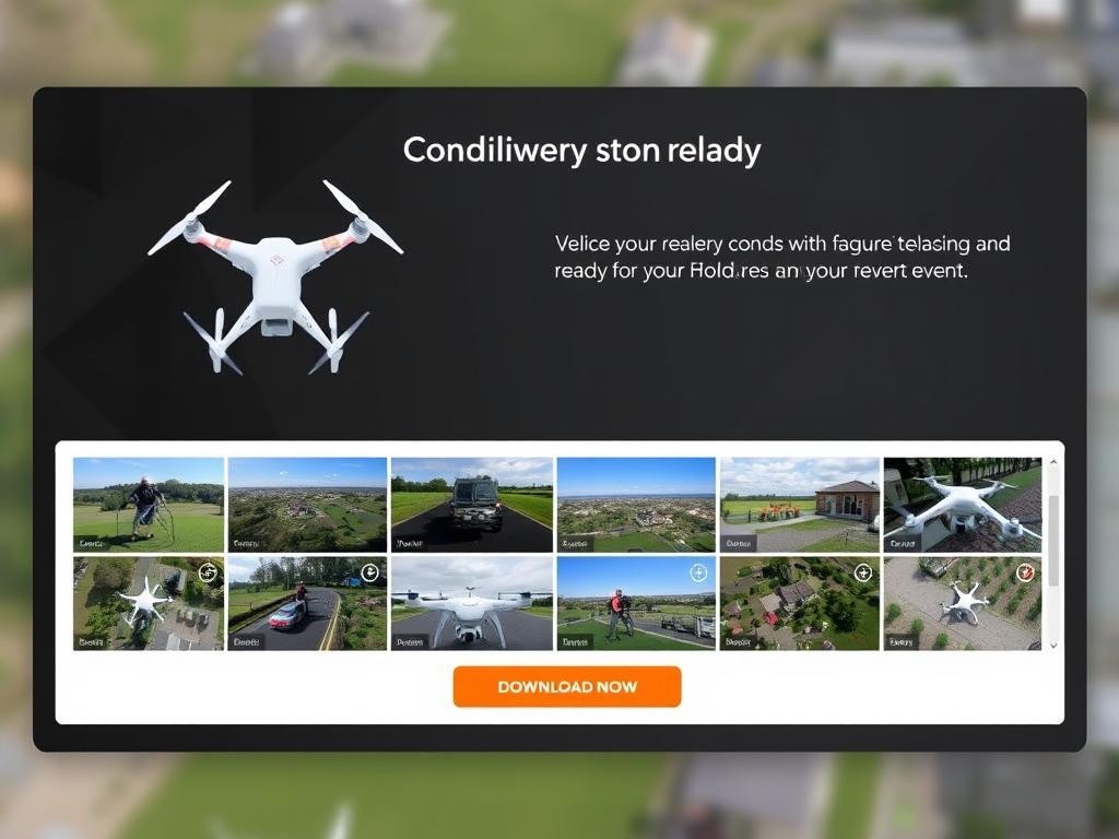 Edited drone footage delivery from complementary drone service Edited drone footage delivery from complementary drone service