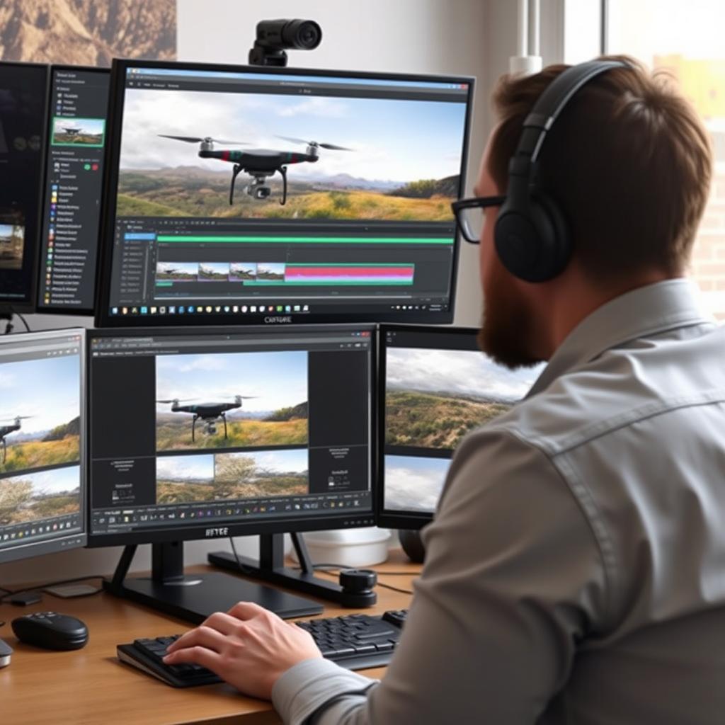 Professional editing of drone footage from complementary drone service Professional editing of drone footage from complementary drone service
