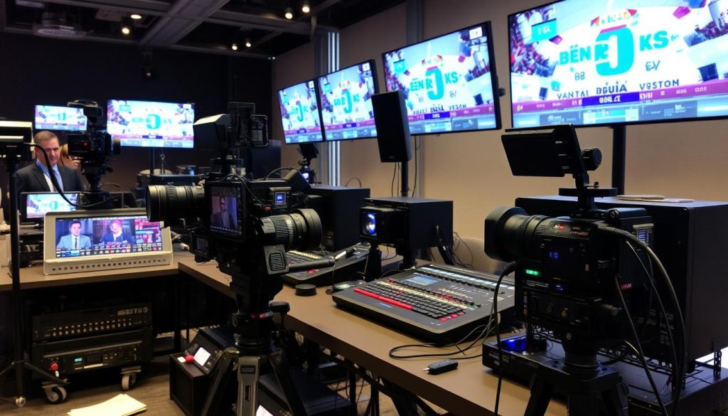 Technical equipment setup for professional live streaming in Charlotte